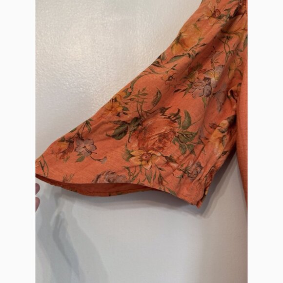 Vintage Country Line Womens Floral Midi Dress Sz 8 Milkmaid Cottagecore Romantic - Picture 7 of 16